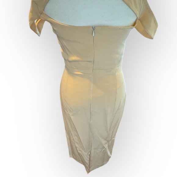 Vivienne Hu Runway Spring V-Neck CutOut Gown Dress Sz 4 Sexy Modern Timeless - Picture 7 of 10